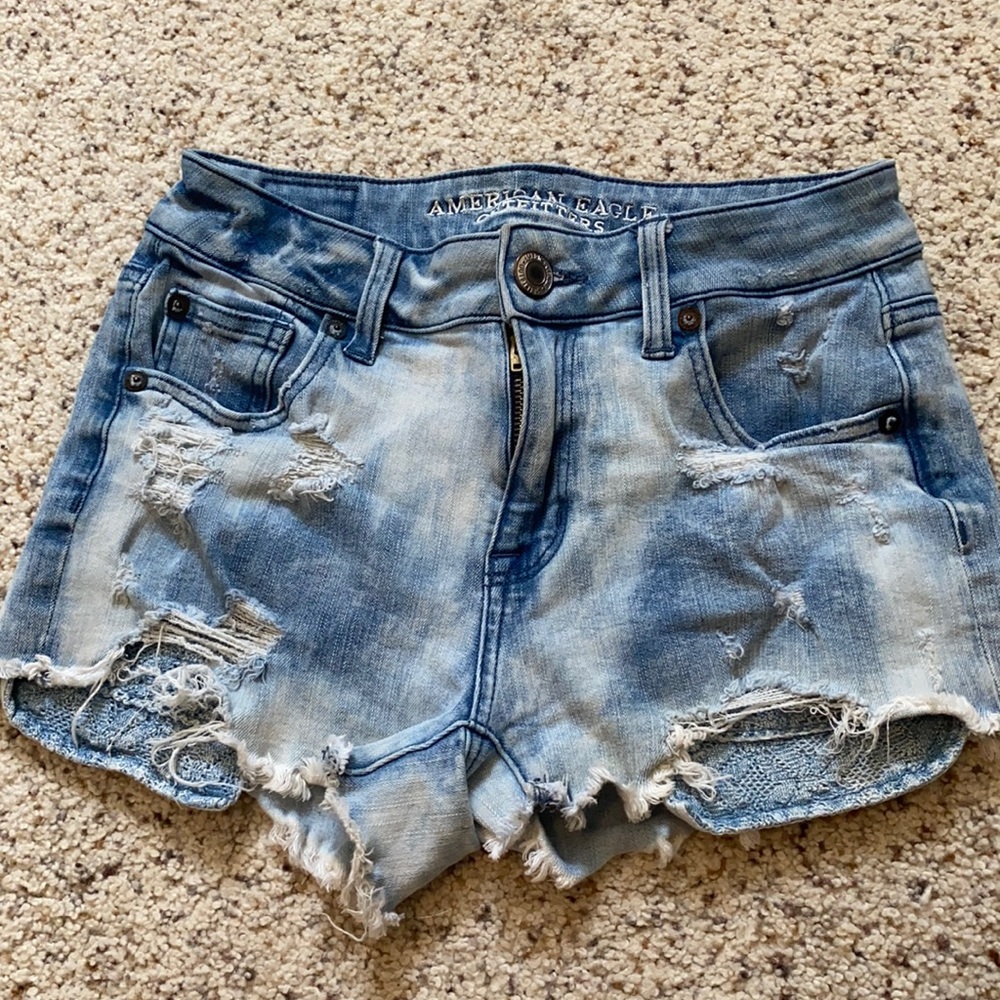 american eagle hi-rise shortie